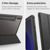 Samsung Galaxy Tab S9+ (Plus) / S10+ (Plus) Spigen Ultra Hybrid Pro Case - Transparent / Black