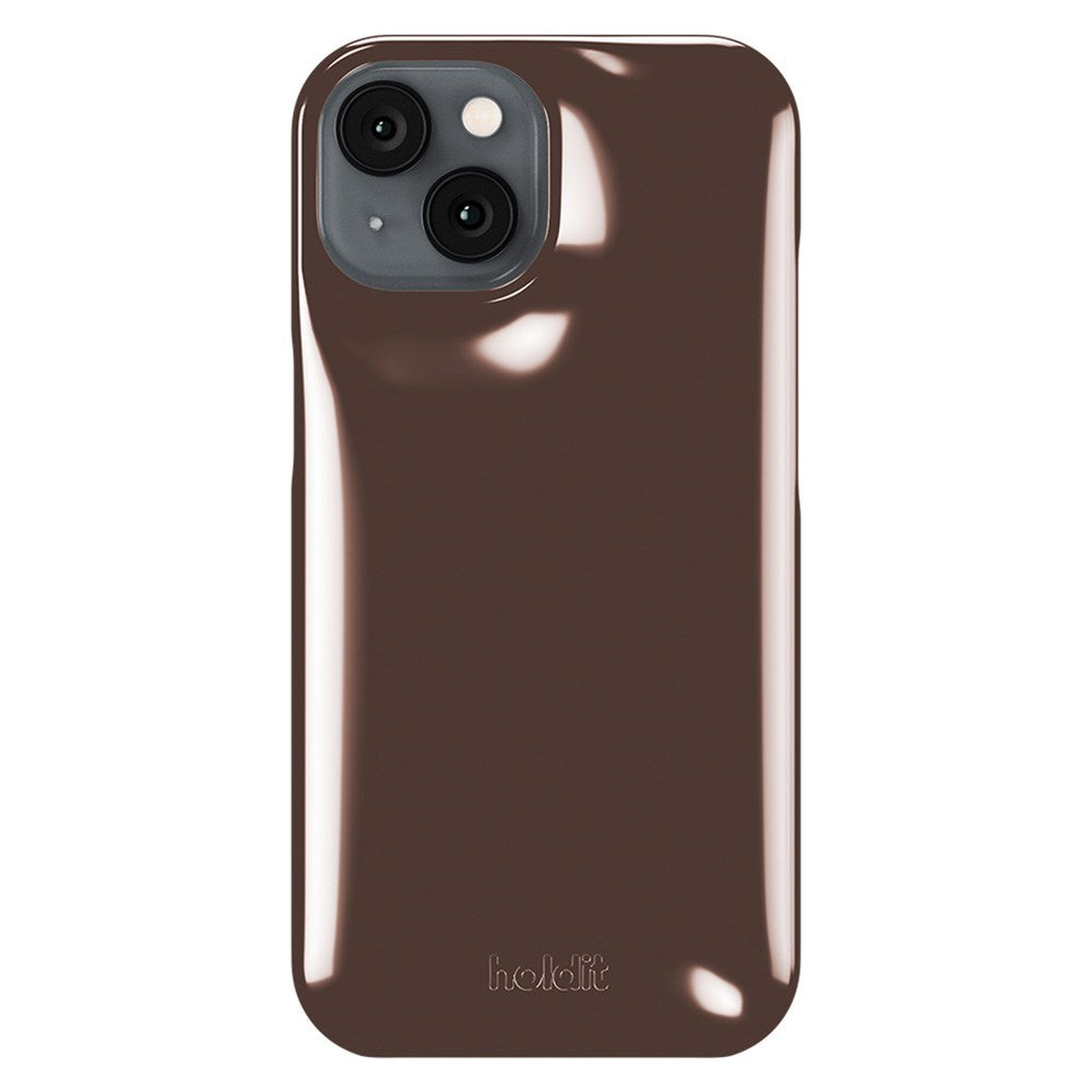 Holdit iPhone 16e / 15 / 14 / 13 Puffy Case - Chocolate