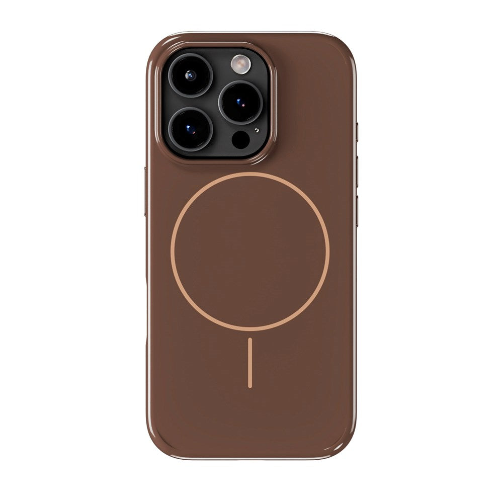 Holdit iPhone 16 Pro Mono Case - MagSafe Compatible - Chocolate / Beige