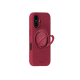 iPhone 16 Holdit Silicone Stand Case - Red Velvet