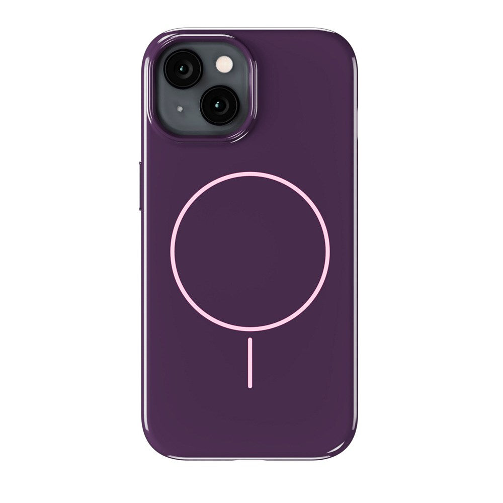 Holdit iPhone 16e / 15 / 14 / 13 Mono Case - MagSafe Compatible - Deep Plum / Pink