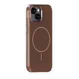 Holdit iPhone 16e / 15 / 14 / 13 Mono Case - MagSafe Compatible - Chocolate / Beige
