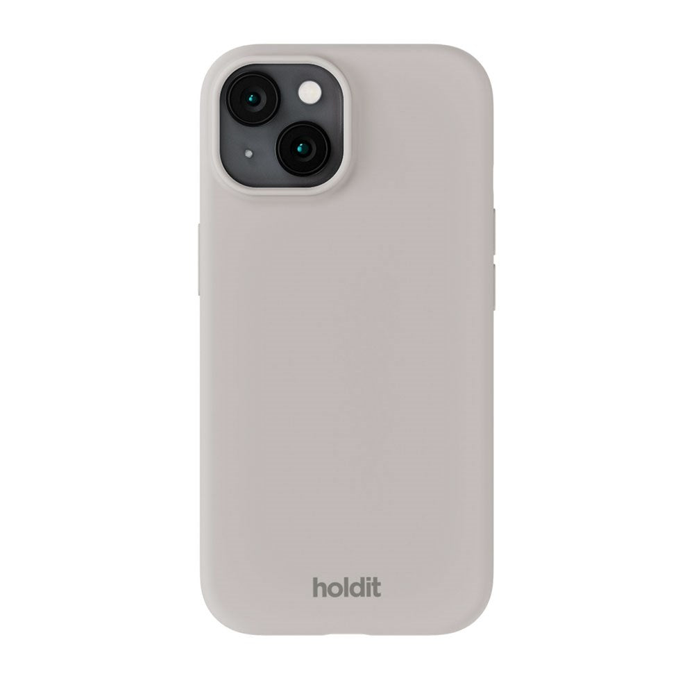 iPhone 15 Holdit Soft Touch Silicone Case - Wool Gray