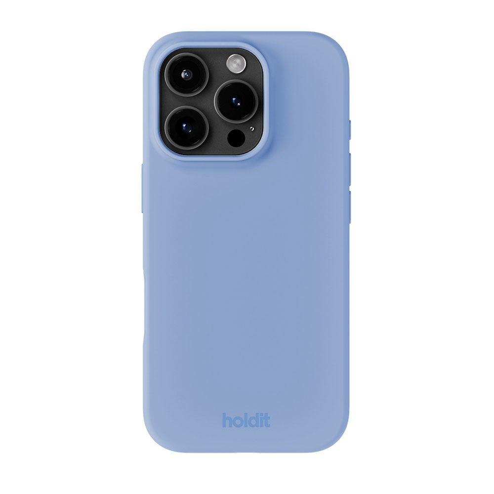 iPhone 16 Pro Holdit Soft Touch Silicone Case - Soft Cobalt