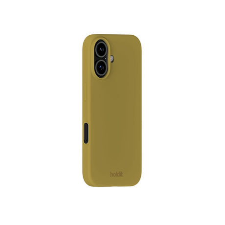 iPhone 16 Holdit Soft Touch Silicone Case - Warm Olive