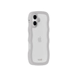 iPhone 17 Holdit Wavy Case - Wool Grey / Transparent