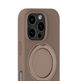 iPhone 16 Pro Max Holdit Silicone Stand Case - Mocha Brown