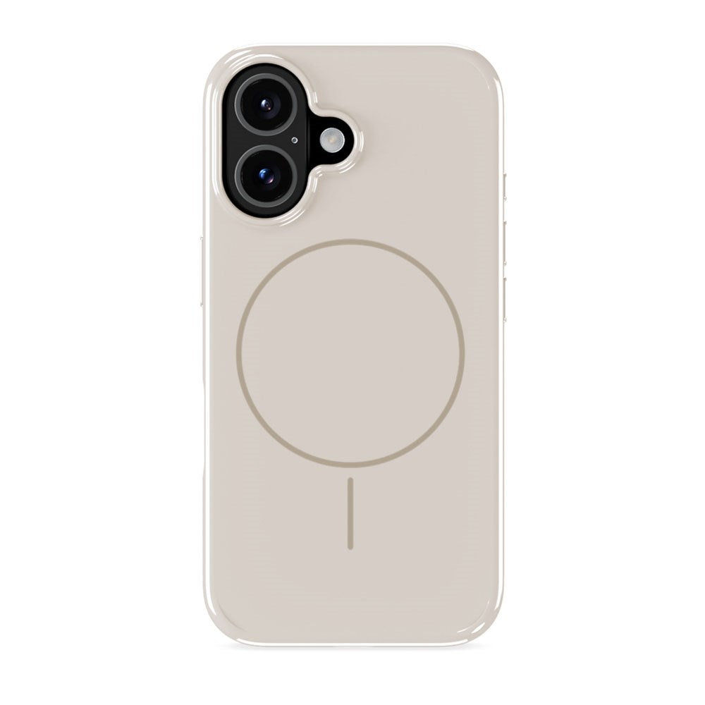 iPhone 16 Holdit Mono Case - MagSafe Compatible - Light Beige / Beige