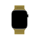 Apple Watch (38/40/SE/41/42mm) Holdit Silicone Magnet Strap - Warm Olive / Black