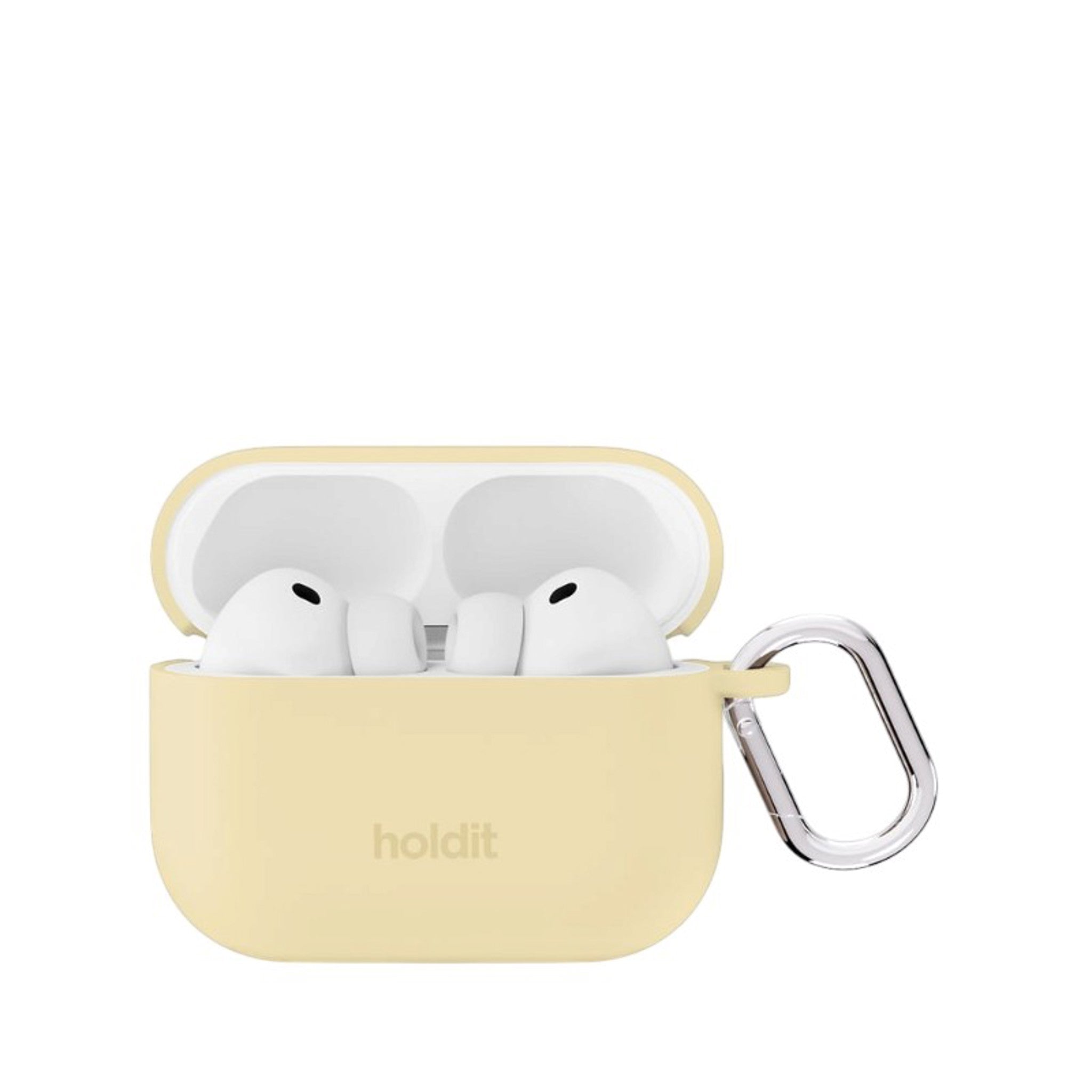 Apple AirPods Pro (3rd Gen.) Holdit Silicone Case with Carabiner - Butter Yellow