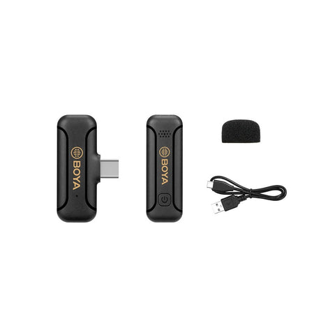 BOYA BY-WM3 Wireless Microphone Set with USB-C - Black
