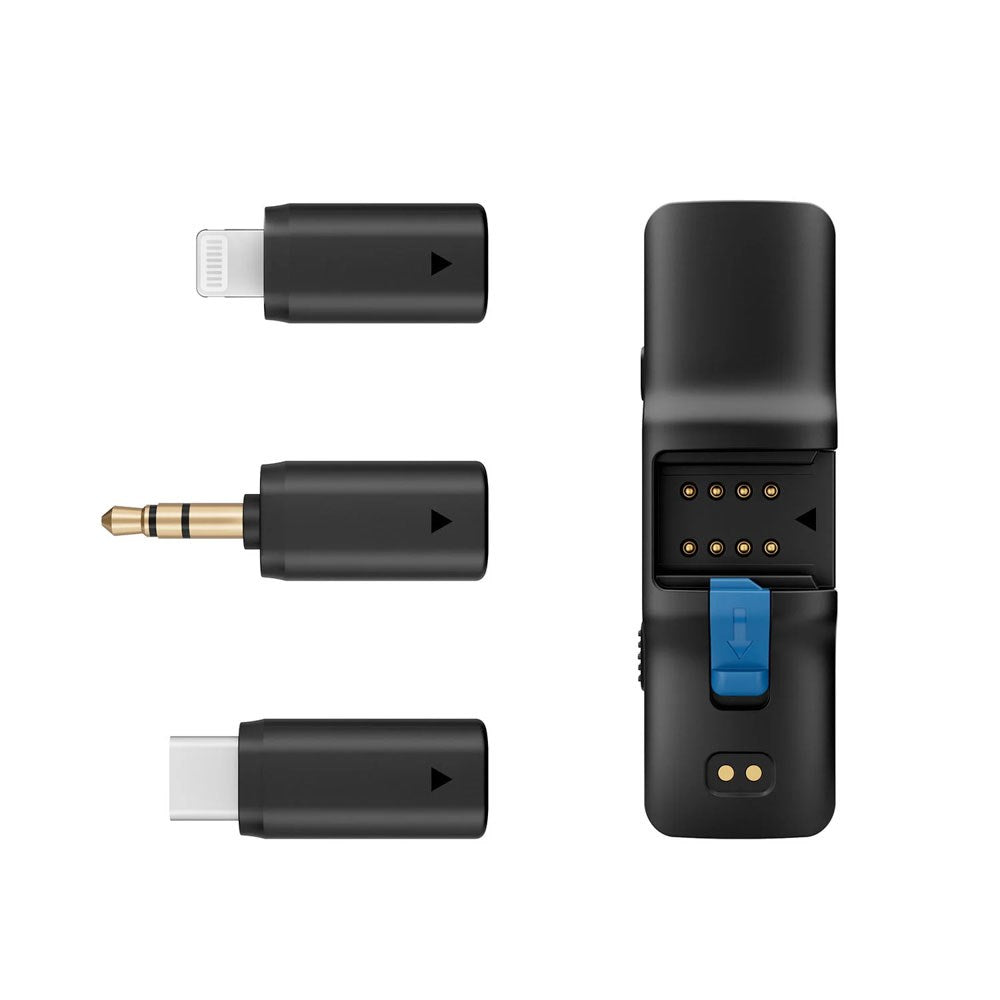 BOYA BOYALINK Wireless Microphone Set with Lightning / USB-C / 3.5mm Mini Jack - Black