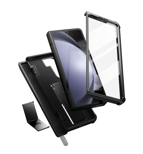 Samsung Galaxy Z Fold5 Tech-Protect Kevlar Pro Pen Tough Case w. Screen Protector & Kickstand - Black