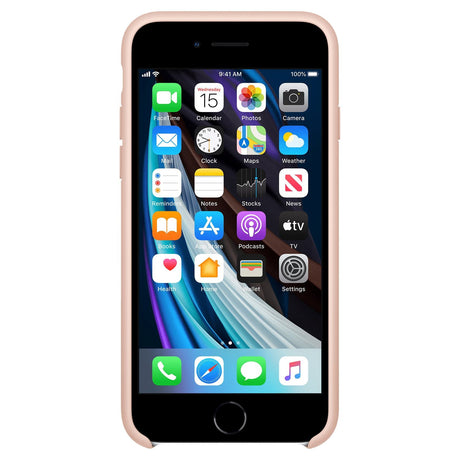 Original Apple iPhone SE (2022 / 2020) / 8 / 7 Silicone Case - Chalk Pink (MN6G3ZM/A)