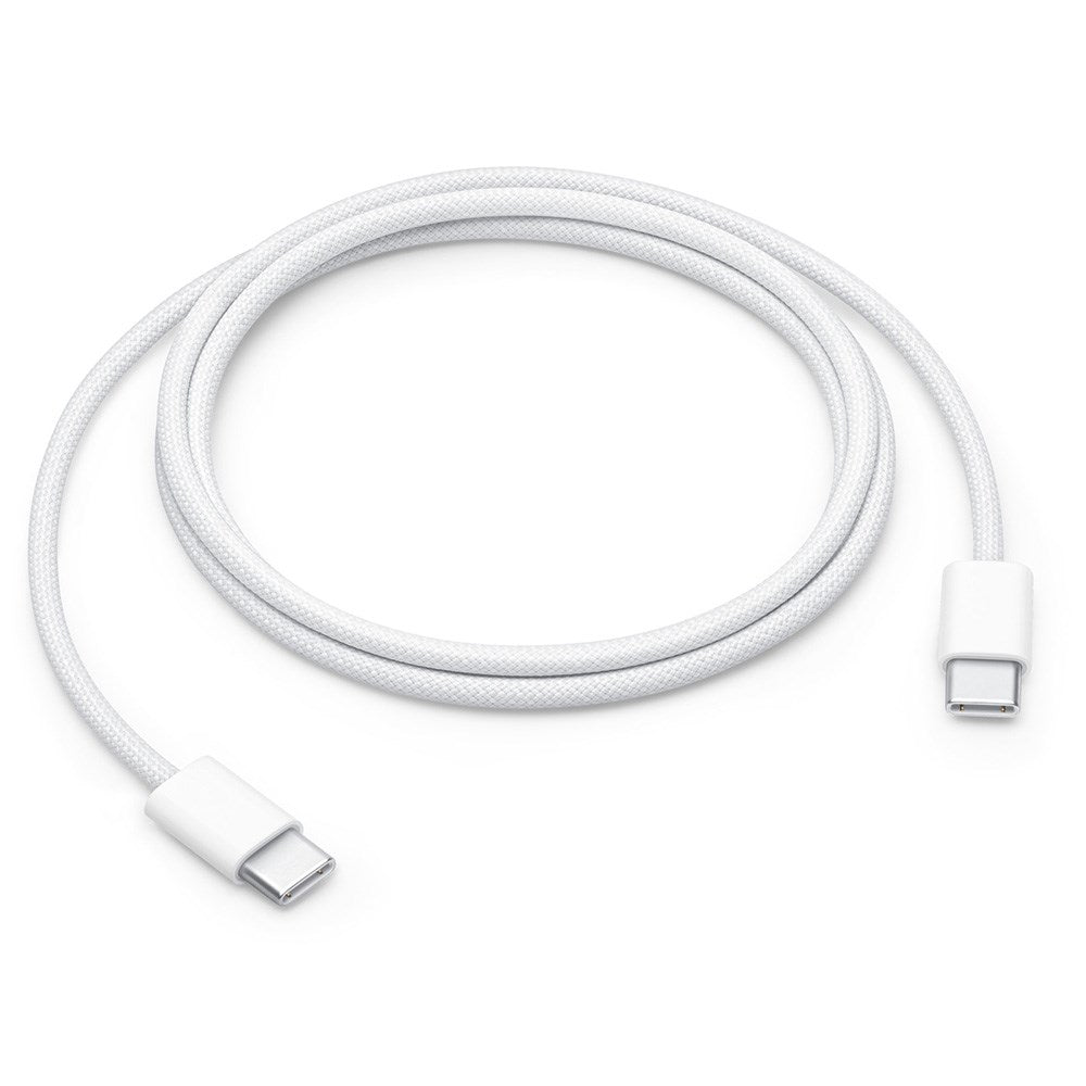 Original Apple USB-C to USB-C Woven Cable 60W - 1m - White (MQKJ3ZM/A)