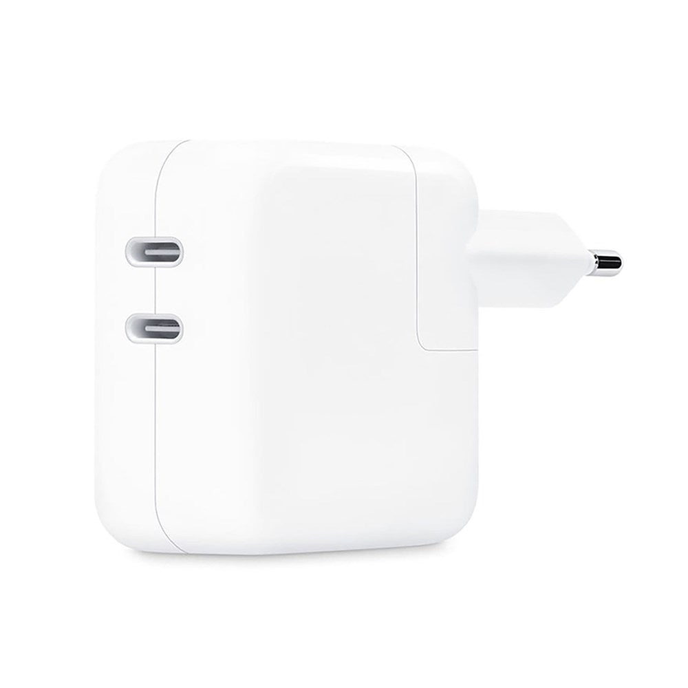 Original Apple Wall Charger 35W with 2 x USB-C - White