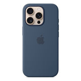 Original Apple iPhone 16 Pro Silicone Case - MagSafe Compatible - Denim (MYYK3ZM/A)