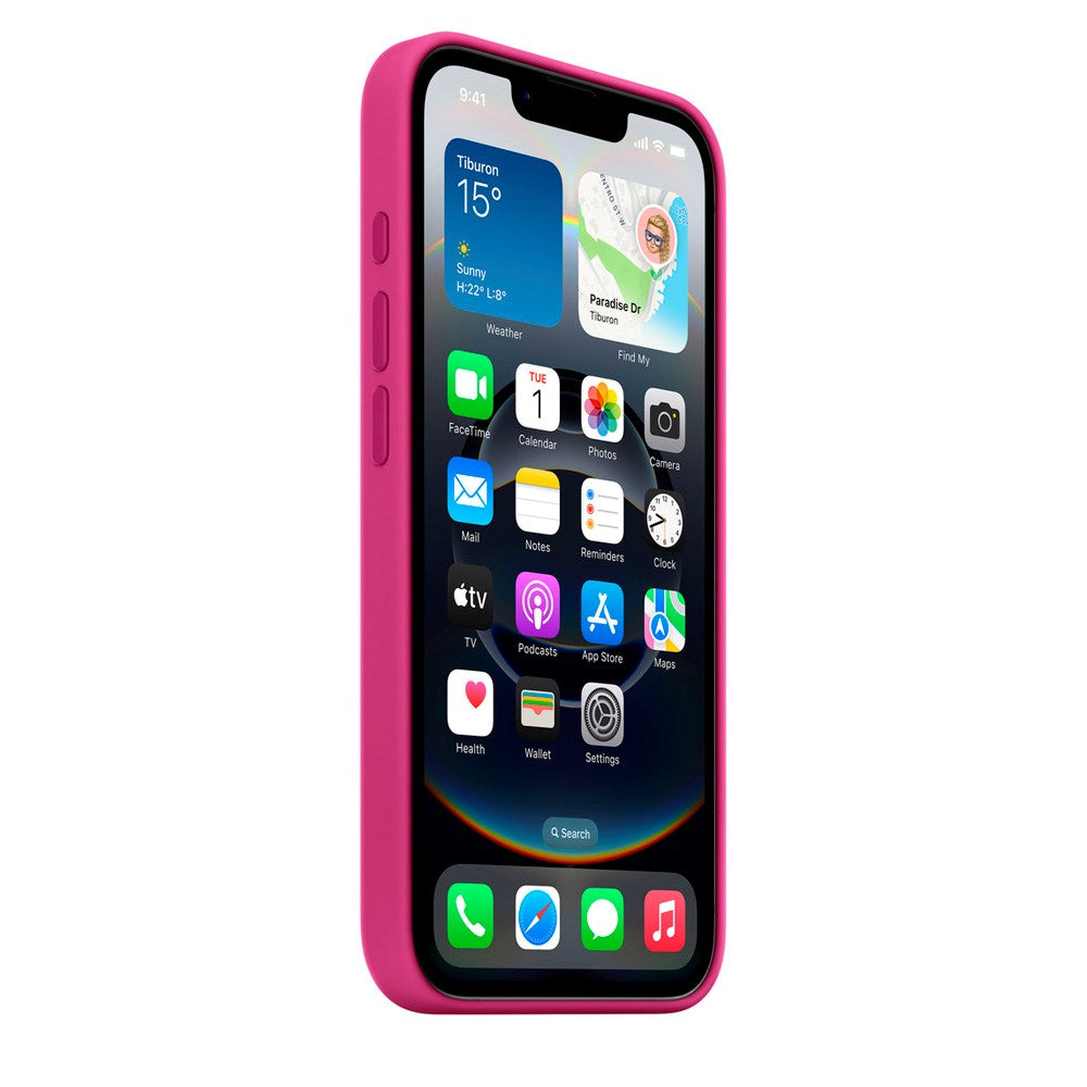 Original Apple iPhone 16e Silicone Case - Fuchsia (MD3W4ZM/A)