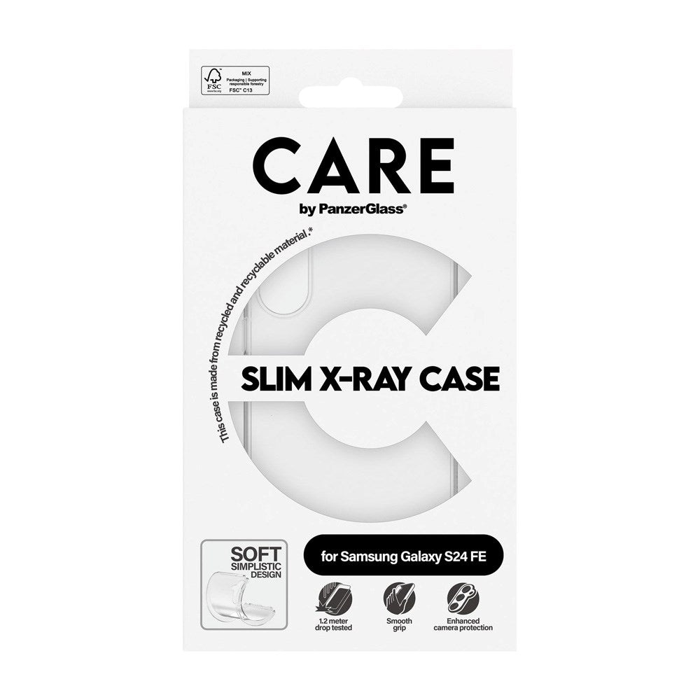 CARE by PanzerGlass Samsung Galaxy S24 FE FASHION X-Ray Soft Basic Case - Transparent