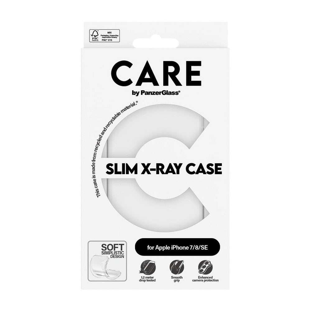 CARE by PanzerGlass iPhone SE (2020 / 2022) / 7 / 8 FASHION X-Ray Soft Basic Case - Transparent