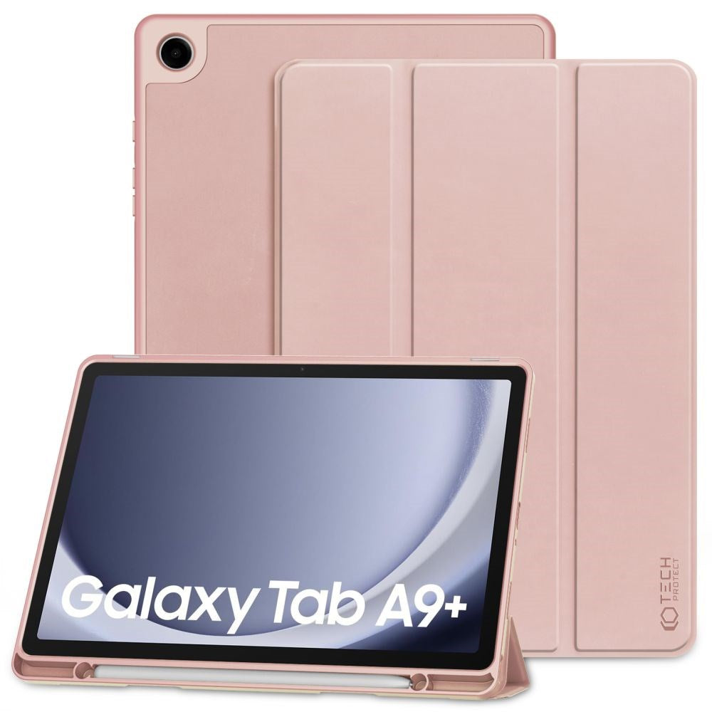 Samsung Galaxy Tab A9+ (Plus) Tech-Protect SC Case w. Stylus Holder - Pink