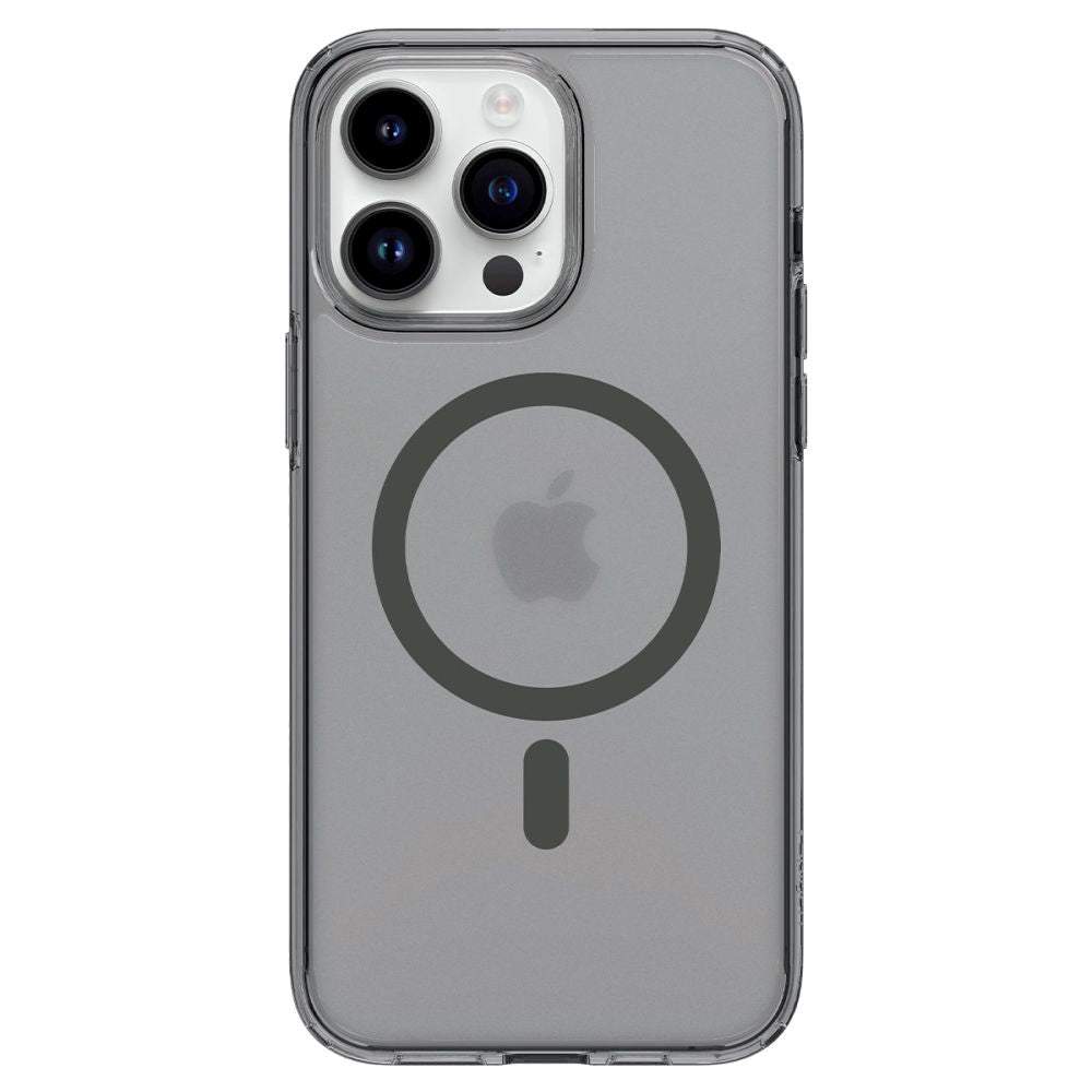 iPhone 14 Pro Spigen Ultra Hybrid Case - MagSafe Compatible - Matte Transparent / Frost Black