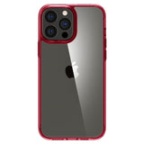 iPhone 13 Pro Spigen Ultra Hybrid Case - Transparent / Red