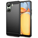 Xiaomi Poco C65 / Redmi 13C Tech-Protect Flexible Plastic Carbon Case - Black