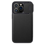 iPhone 14 Pro Max Nillkin Qin Pro Leather Flip Case - Black