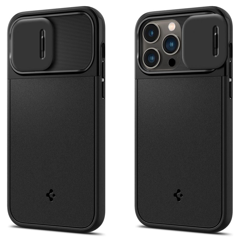 iPhone 14 Pro Spigen Optik Armor Case - MagSafe Compatible - Black