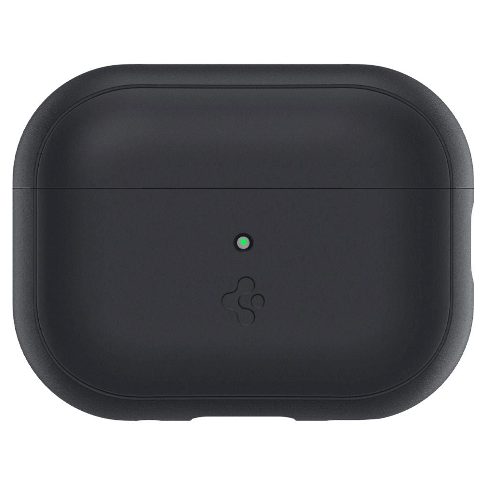 Apple Airpods Pro (2. gen.) Spigen Silicone Fit Case w. Strap - Black