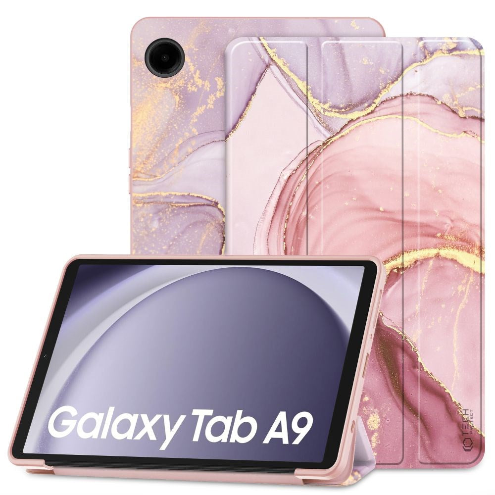 Samsung Galaxy Tab A9 Tech-Protect Smartcase Tri-fold - Marble