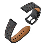 Tech-Protect Universal 20mm Leather Watch Strap - Black