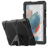 Samsung Galaxy Tab A8 10.5" (2021) Tech-Protect Survive Tough Case w. Protective Film & Kickstand - Black