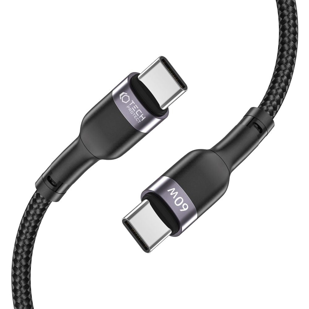 Tech-Protect Ultraboost USB-C to USB-C Cable PD60W/3A 2m - Black