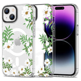 iPhone 15 Tech-Protect MagMood Case  - MagSafe Compatible - Spring Daisy