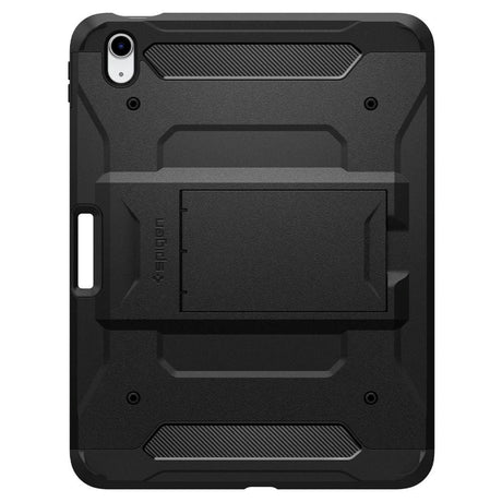 iPad 10.9" (2022) Spigen Tough Armor Pro Case w. Apple Pencil Holder & Kickstand - Black