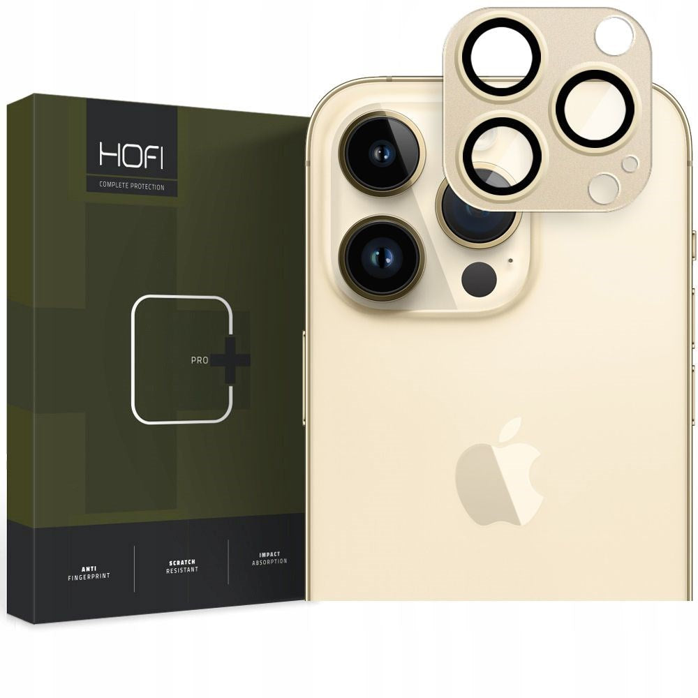 iPhone 14 Pro / 14 Pro Max HOFI Fullcam Pro+ Metal & Tempered Glass Protection for Camera Lens - Gold