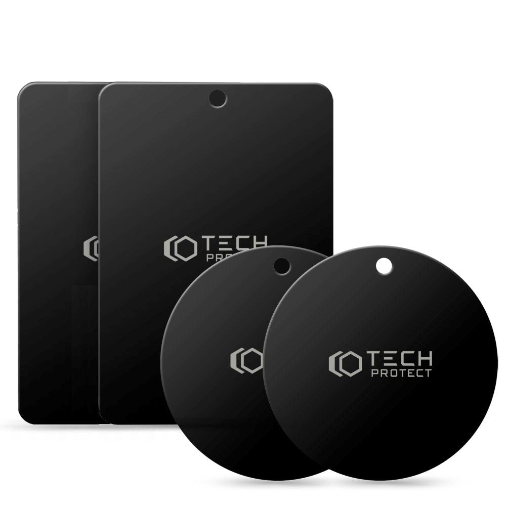 Tech-Protect Metal Plates for Magnetic Car Holder 4 pcs. - Black