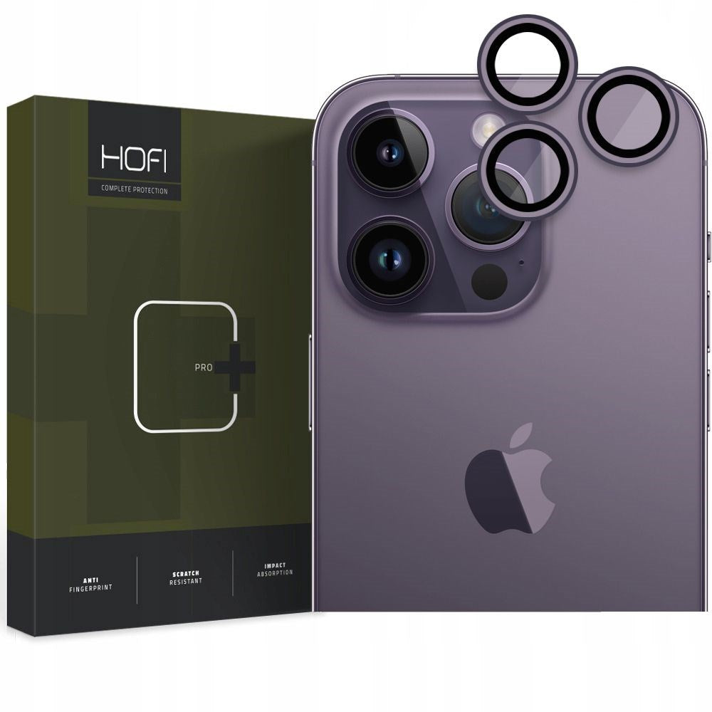 iPhone 14 Pro / 14 Pro Max HOFI Camring Pro+ Camera Lens Glass - Purple Edge