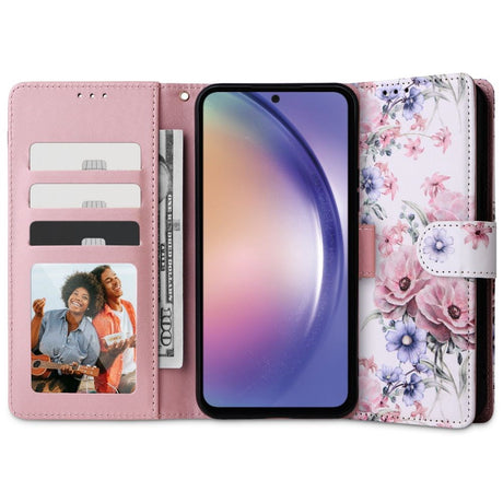 Samsung Galaxy A54 (5G) Tech-Protect Wallet Case - Blossom Flower