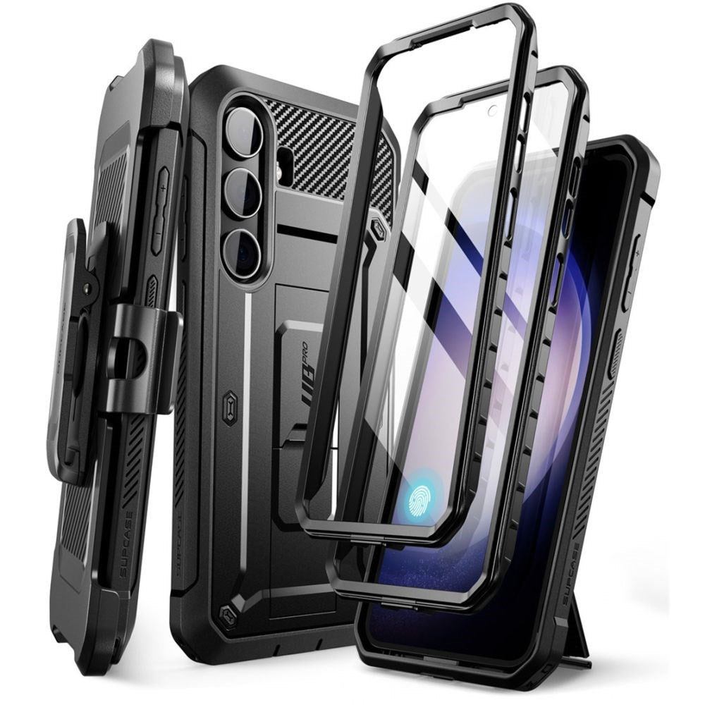 Samsung Galaxy S24+ (Plus) SUPCASE Unicorn Beetle Pro 2-Set Tough Case w. Screen Protection - Black