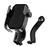 Baseus Armor Phone Holder For Bicycle & Motorcycle - Black (Max Width. 7 cm)