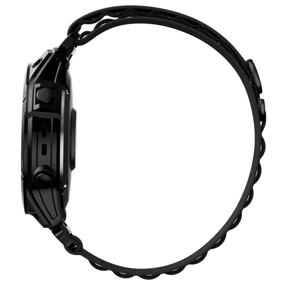 Universal Garmin 26mm QuickFit Tech-Protect Nylon Pro Strap - Black