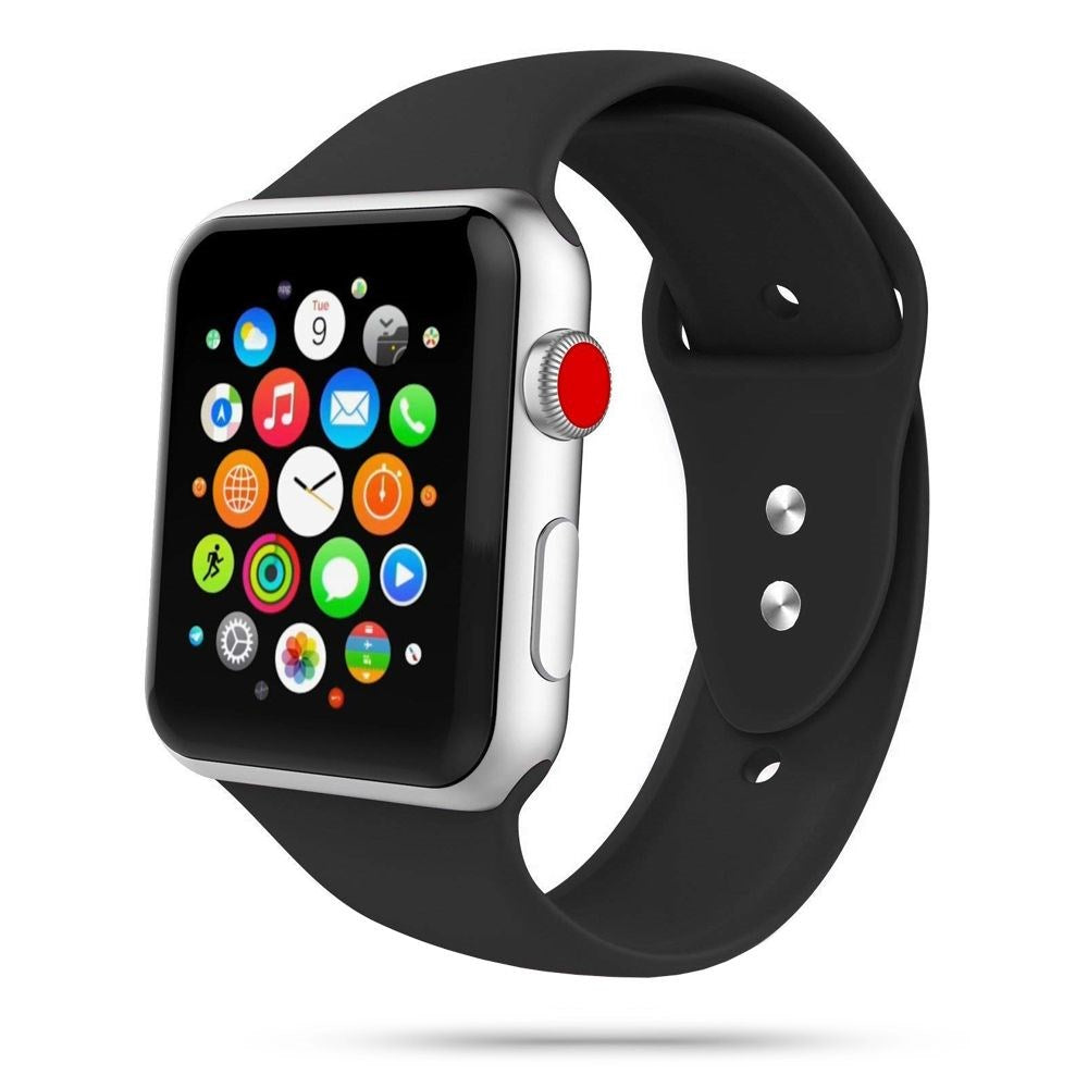 Apple Watch (38/40/SE/41/42mm) Tech-Protect Icon Band Silicone Strap - Black