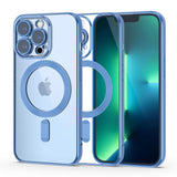 iPhone 13 Pro Tech-Protect MagShine Case - MagSafe Kompatibel - Transparent / Blue