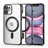 iPhone 11 Tech-Protect MagShine Case - MagSafe Kompatibel - Transparent / Black