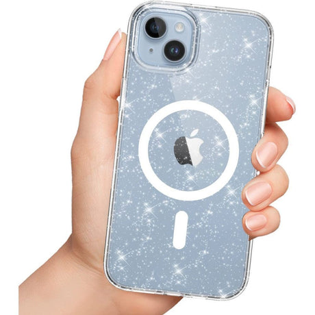 iPhone 11 Tech-Protect Flexair Hybrid Glitter Case - MagSafe Compatible - Transparent