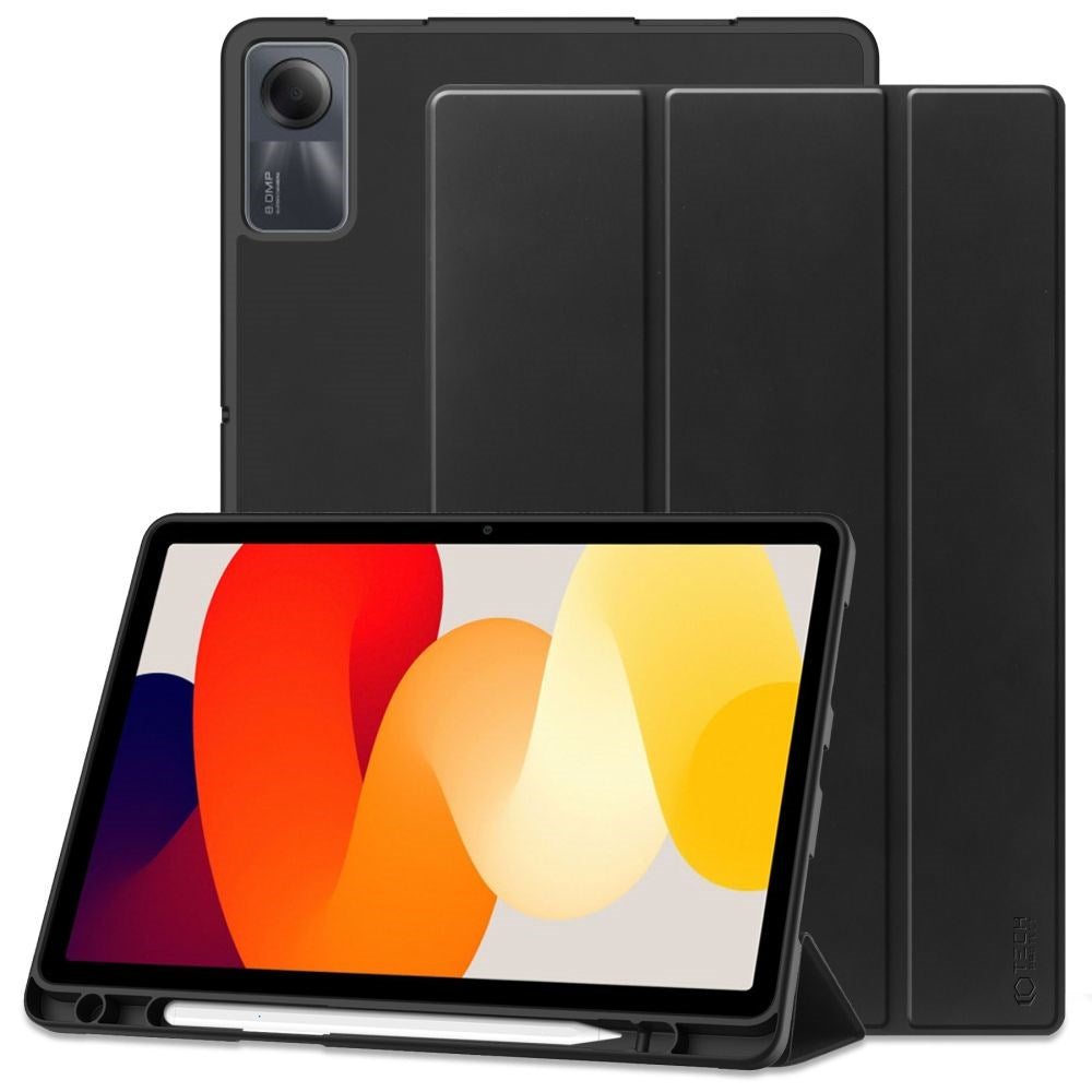 Xiaomi Redmi Pad SE Tech-Protect Smartcase Case w. Stylus Pen Holder - Black