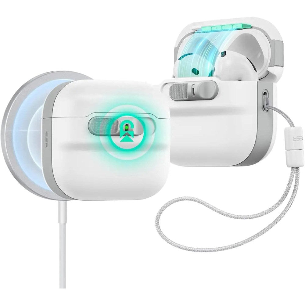 ESR AirPods (4th Gen) HaloLock Pulse Case - MagSafe Compatible - White